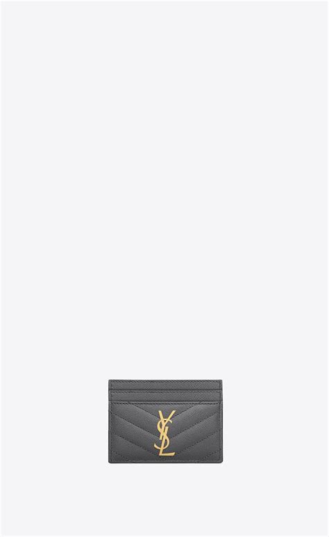 ysl kartenetui silber|Cassandre Kartenetui aus Leder mit Verzierung .